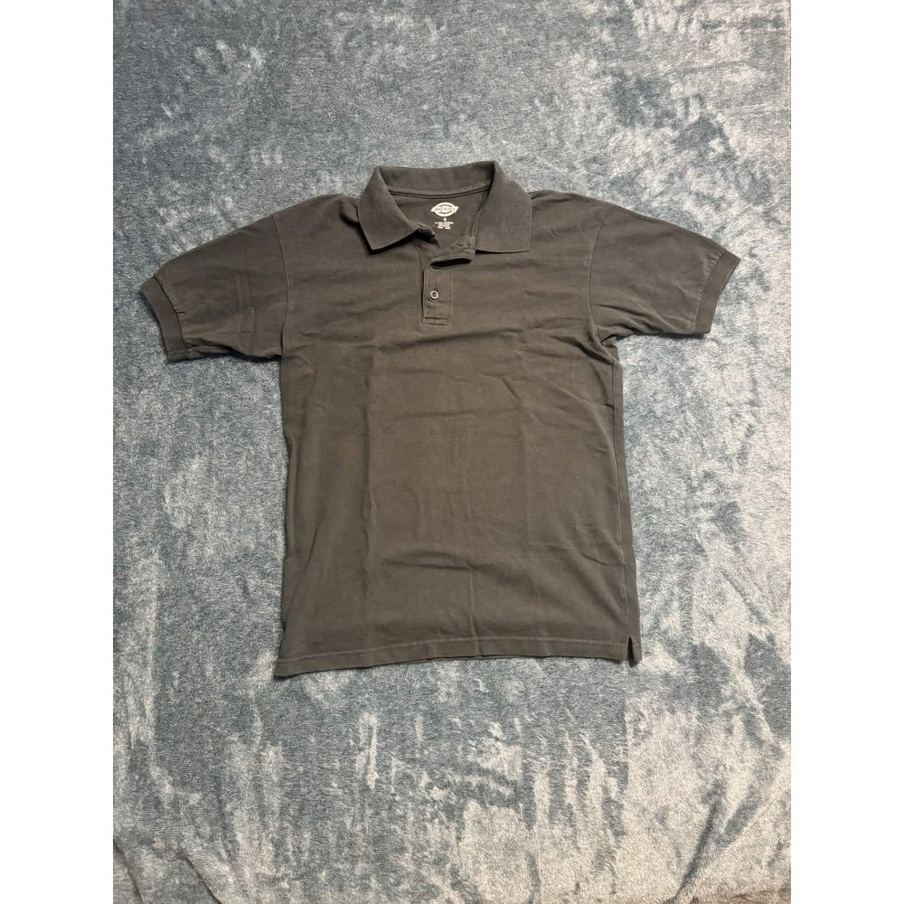 Dickies Polo Shirt Mens Small Charcoal Grey Short Sleeve Performance Workwear